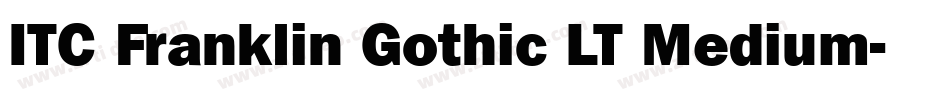 ITC Franklin Gothic LT Medium字体转换